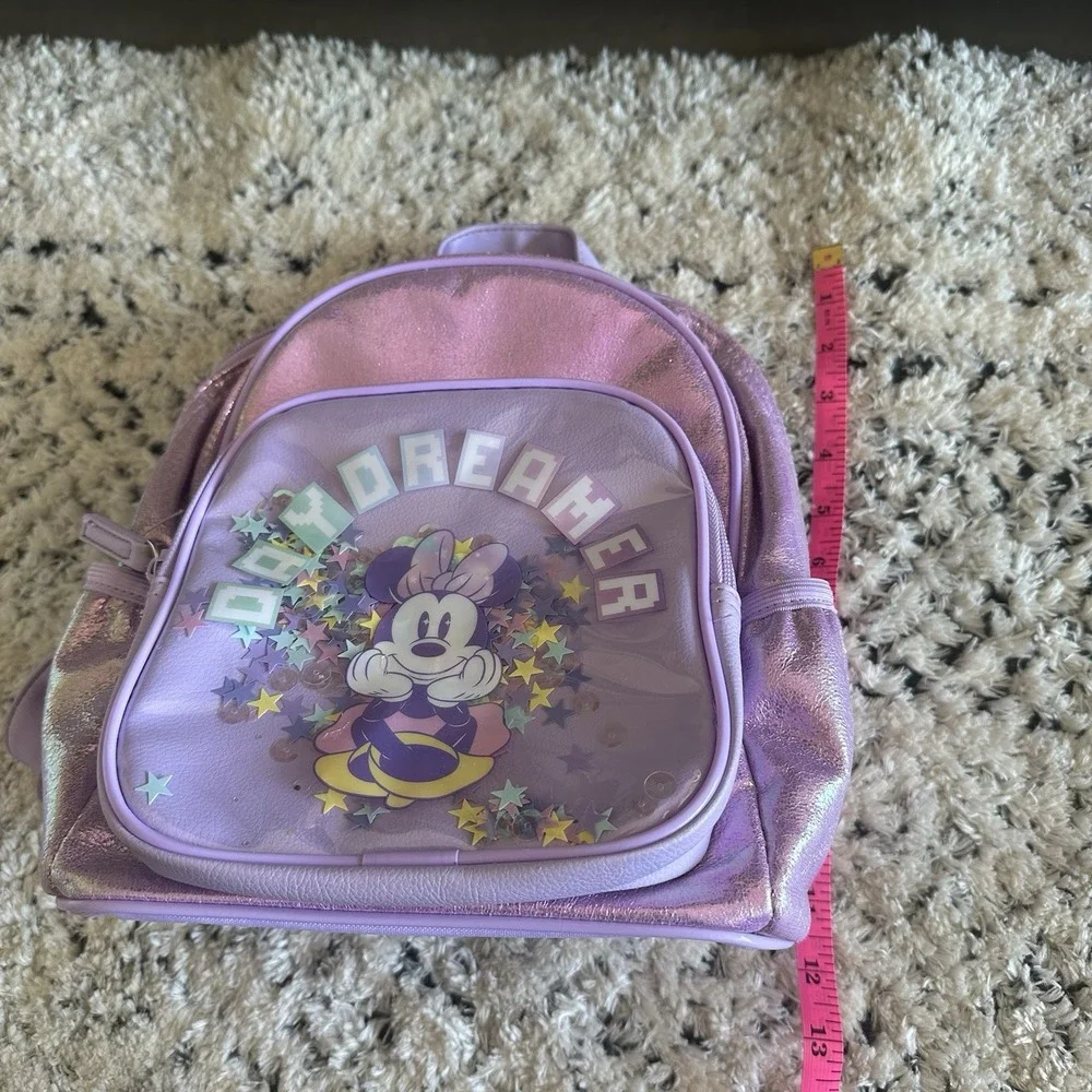 Disney Minnie Mouse Day Dreamer Backpack with Confetti Stars 12